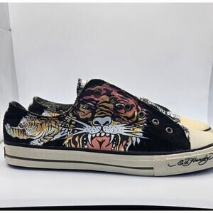 Vintage Y2K Ed Hardy Size US 13 Slip on Tiger Kills Shoes